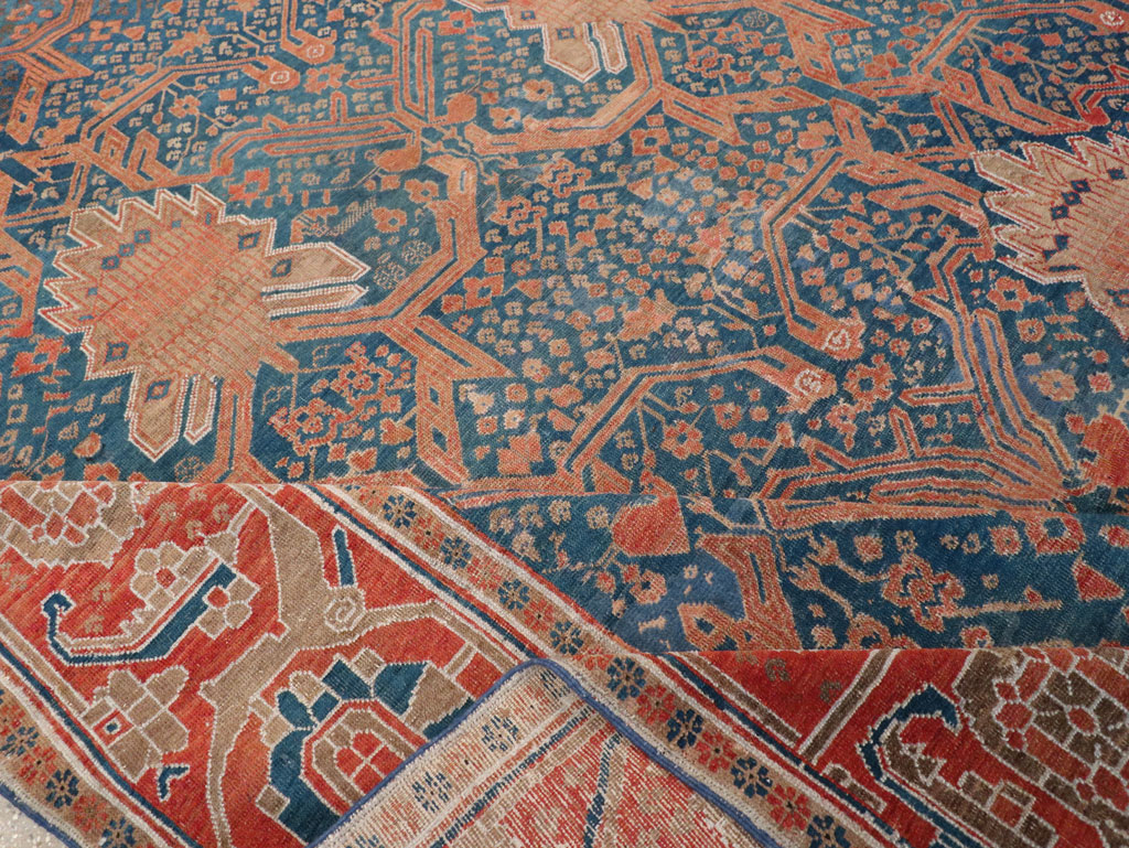 Antique Persian Bakshaish Room Size Carpet, No.30903 - Gsblank