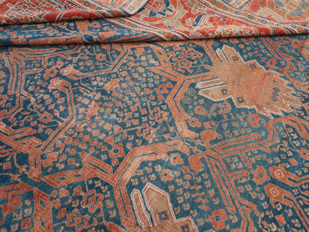 Antique Persian Bakshaish Room Size Carpet, No.30903 - Gsblank