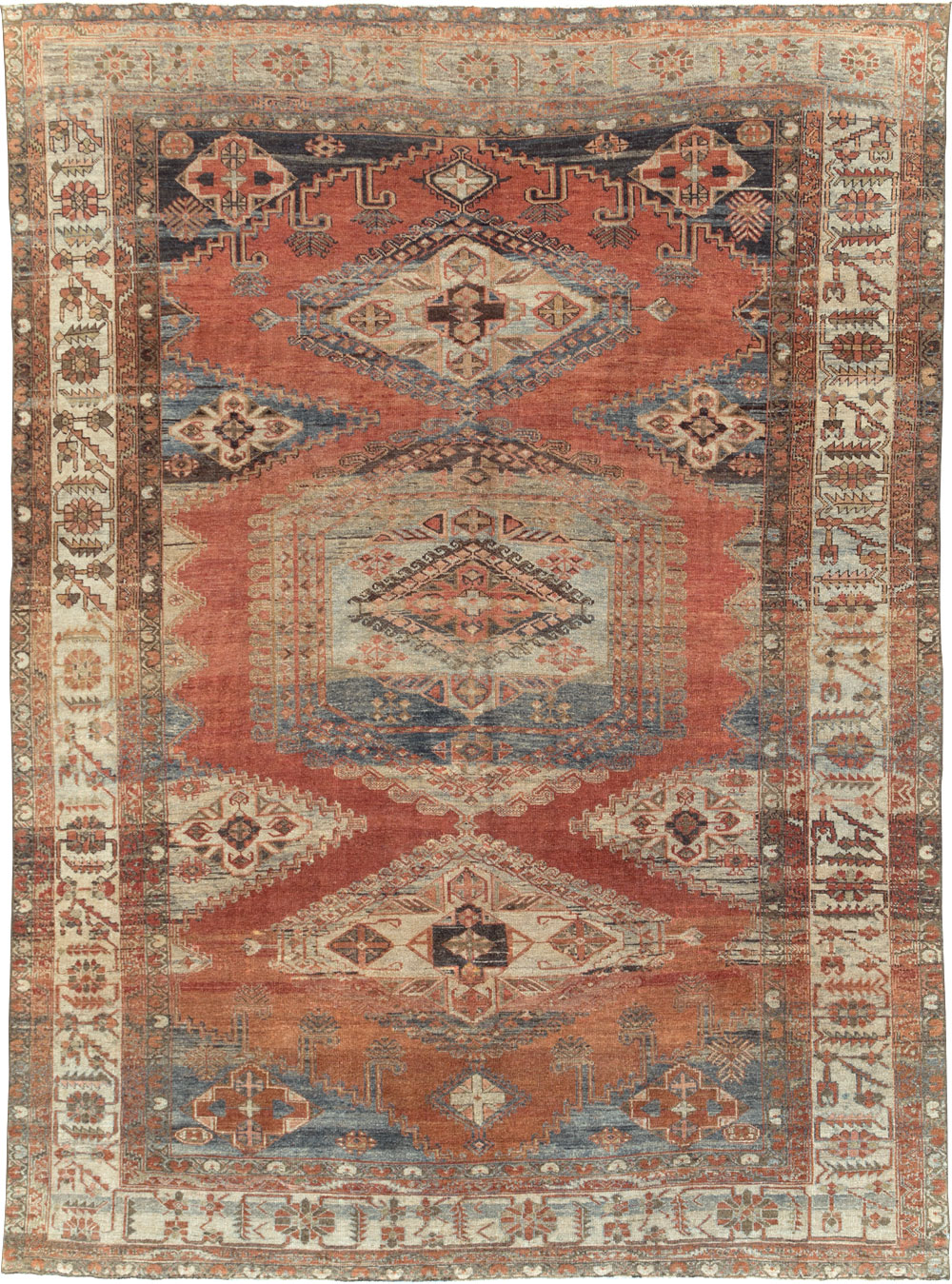 Antique Persian Veece Room Size Carpet, No.30906 - Gsblank