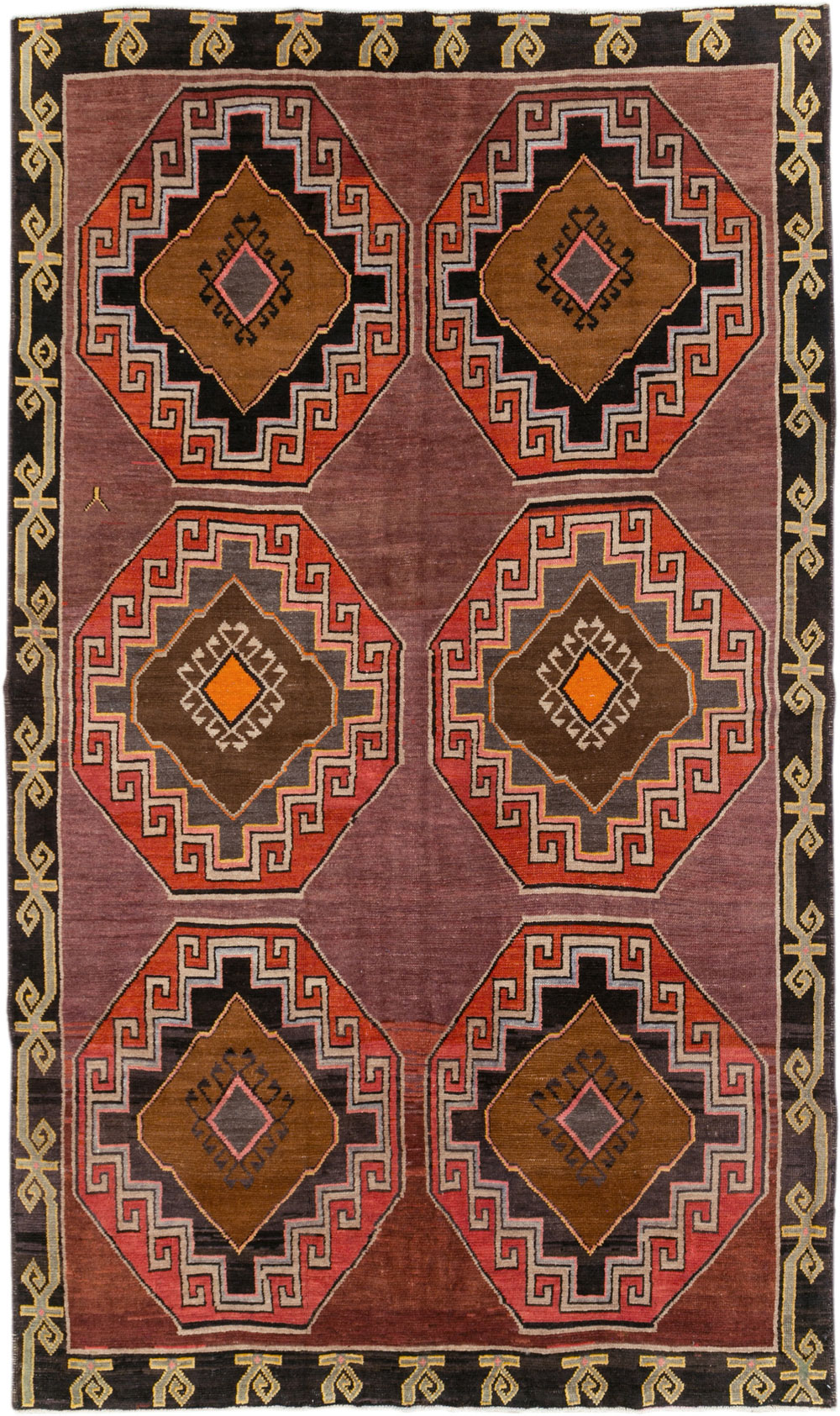 Vintage Turkish Anatolian Tribal Room Size Carpet, No.30907 - Gsblank
