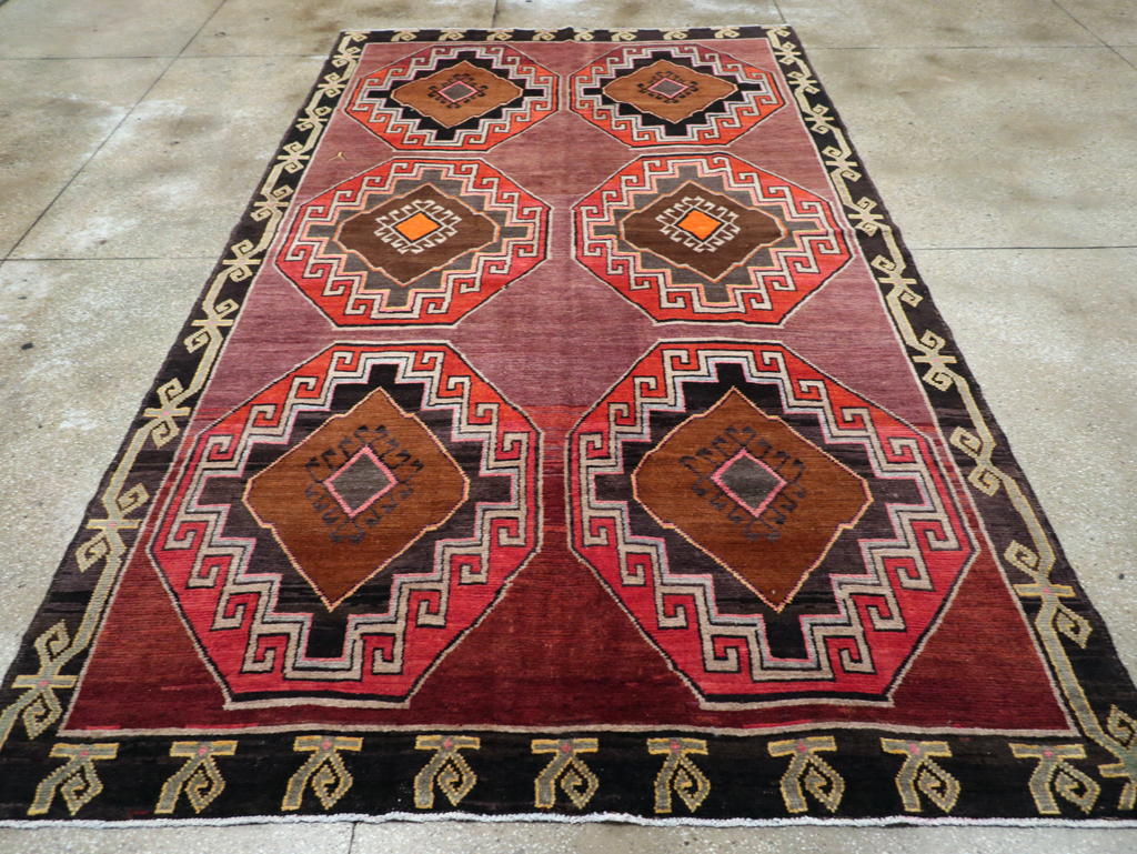 Vintage Turkish Anatolian Tribal Room Size Carpet, No.30907 - Gsblank