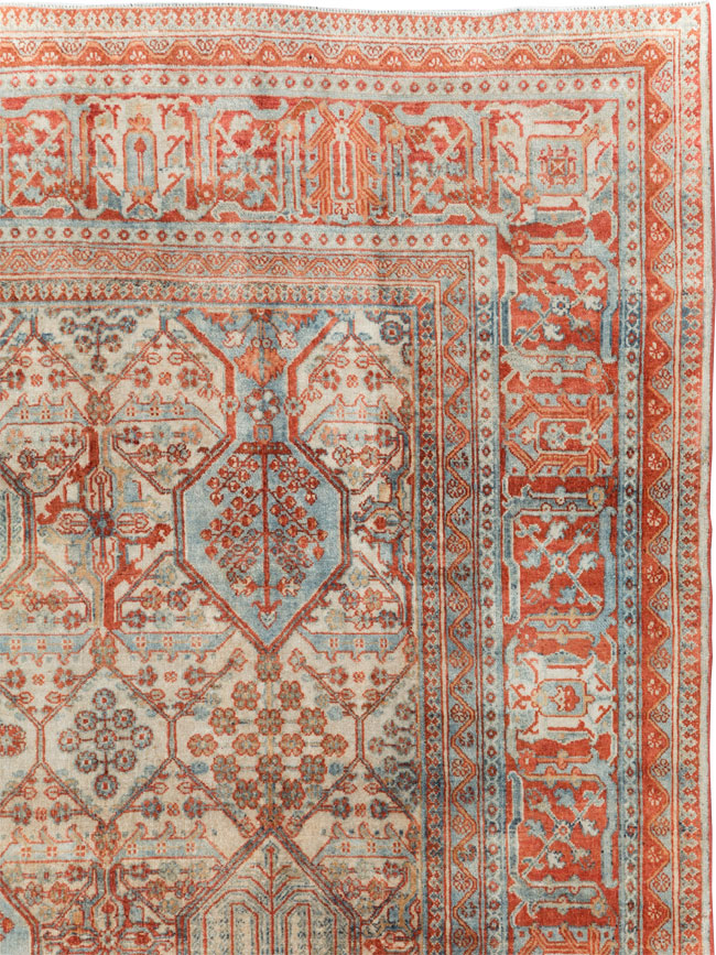 Vintage Persian Joshegan Room Size Carpet, No.30910 - Gsblank