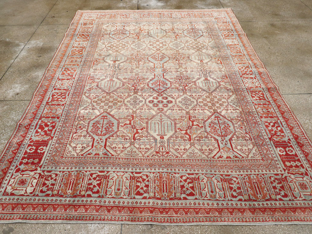 Vintage Persian Joshegan Room Size Carpet, No.30910 - Gsblank