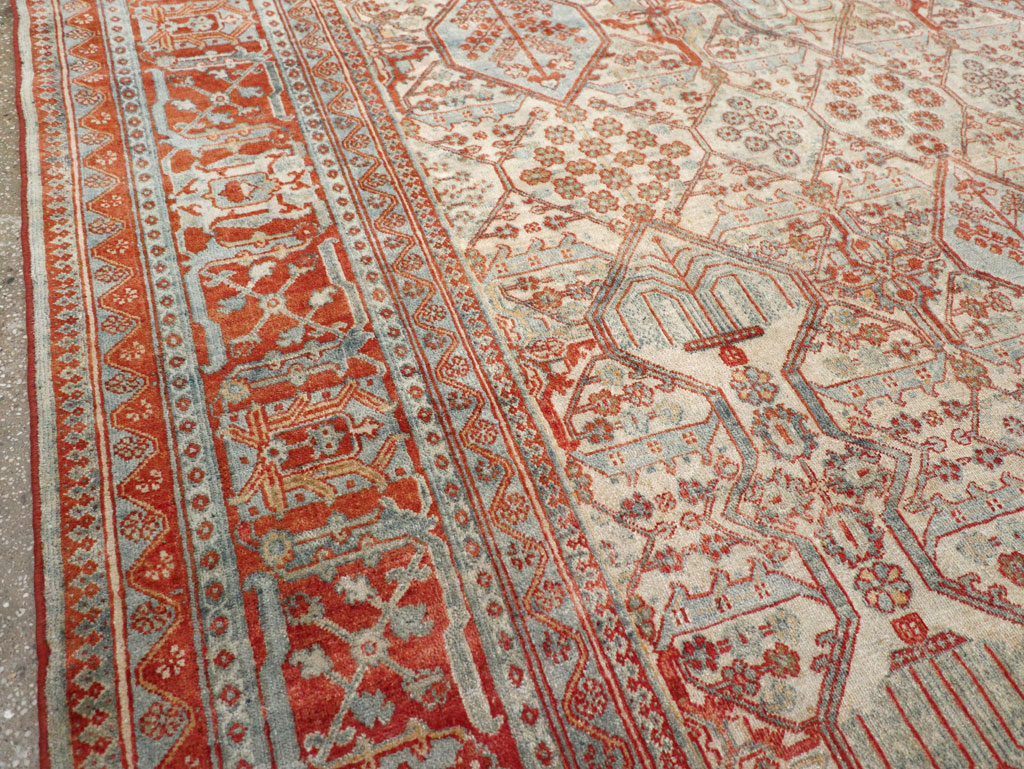Vintage Persian Joshegan Room Size Carpet, No.30910 - Gsblank