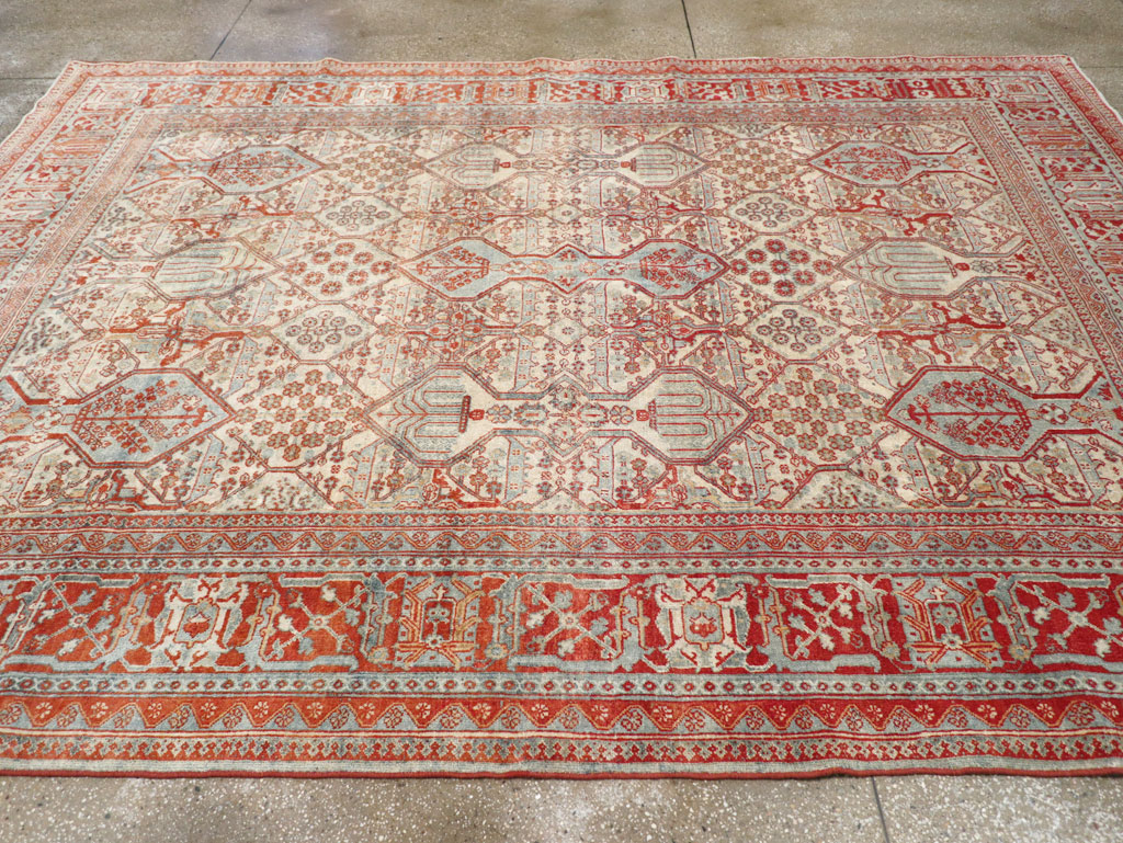 Vintage Persian Joshegan Room Size Carpet, No.30910 - Gsblank