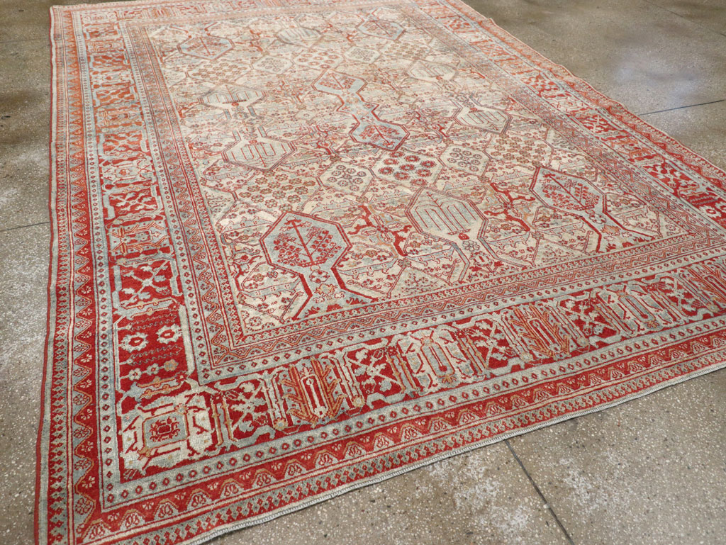 Vintage Persian Joshegan Room Size Carpet, No.30910 - Gsblank