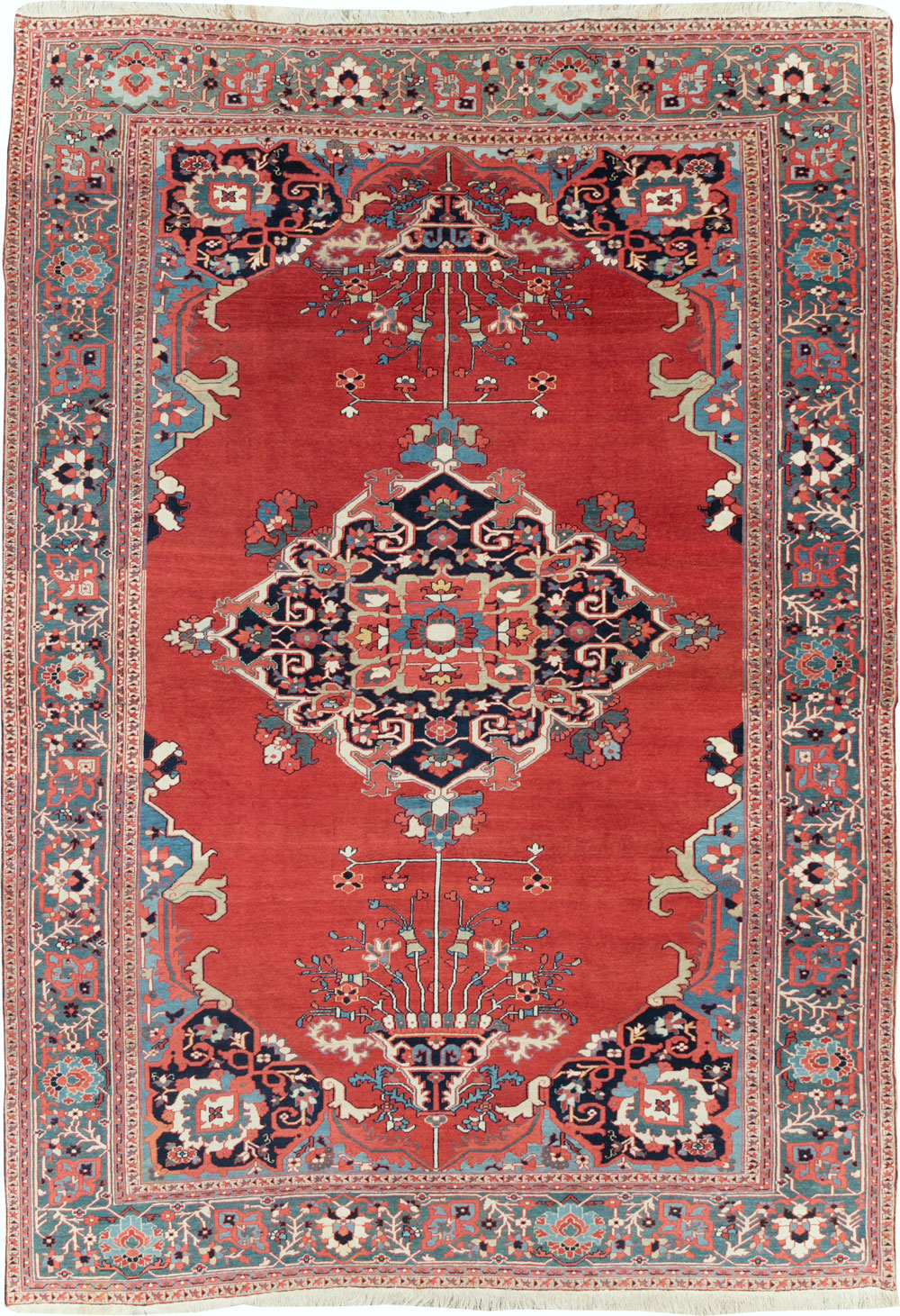 Antique Persian Serapi Room Size Carpet, No.30912 - Gsblank