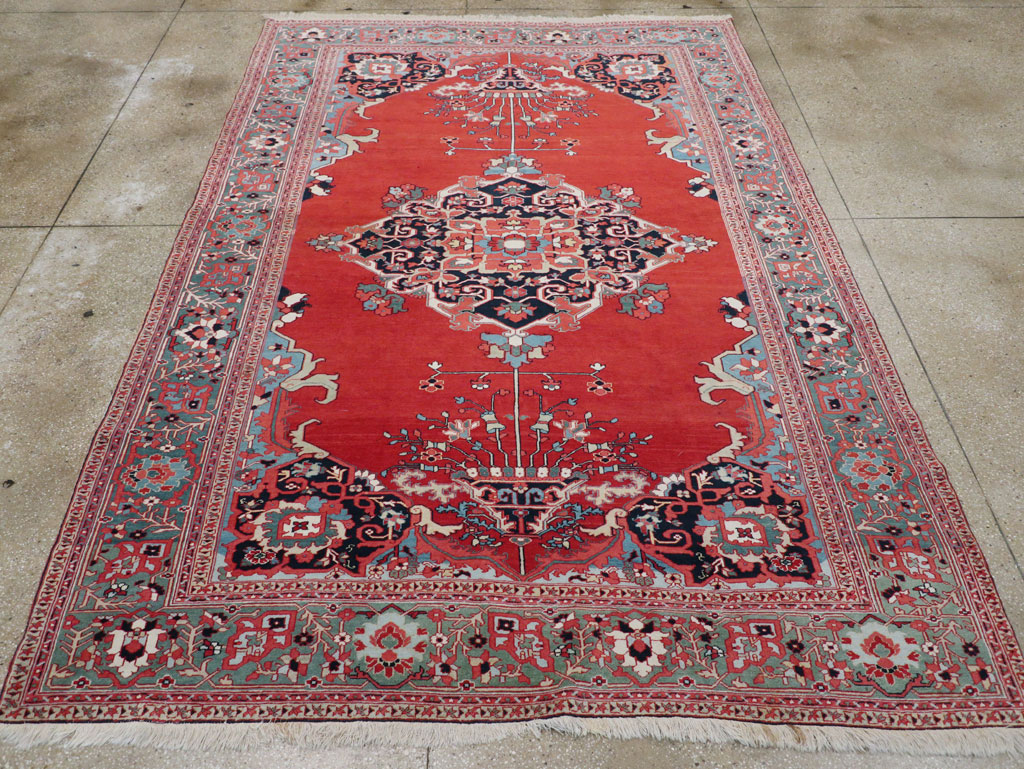 Antique Persian Serapi Room Size Carpet, No.30912 - Gsblank