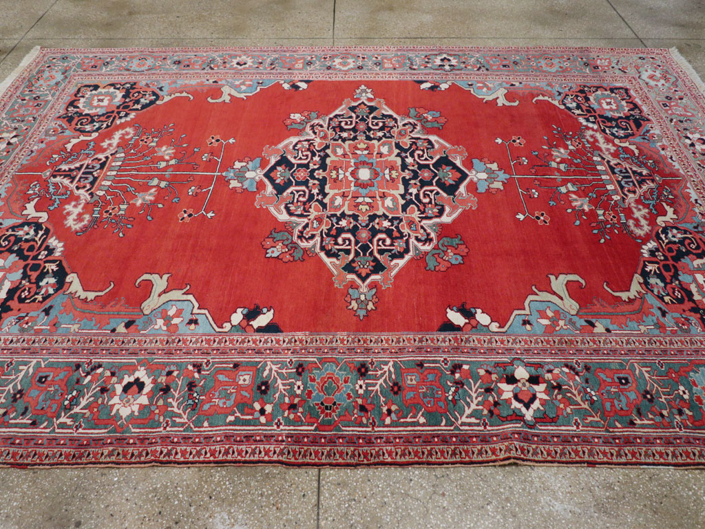 Antique Persian Serapi Room Size Carpet, No.30912 - Gsblank