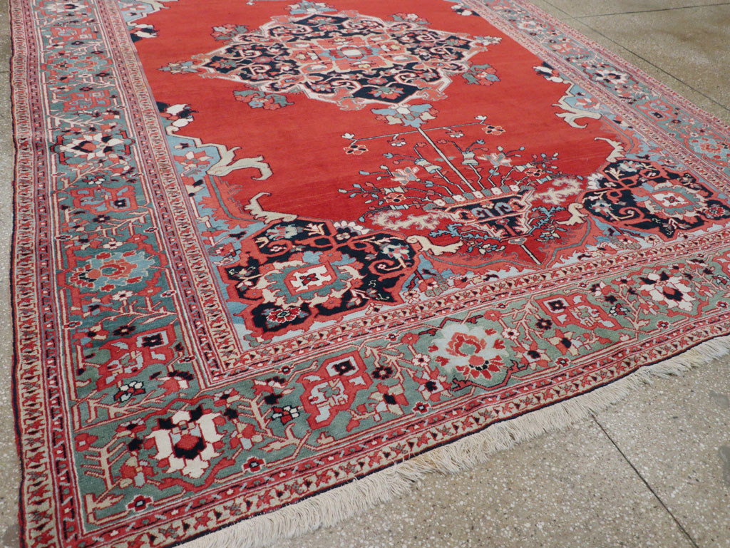 Antique Persian Serapi Room Size Carpet, No.30912 - Gsblank