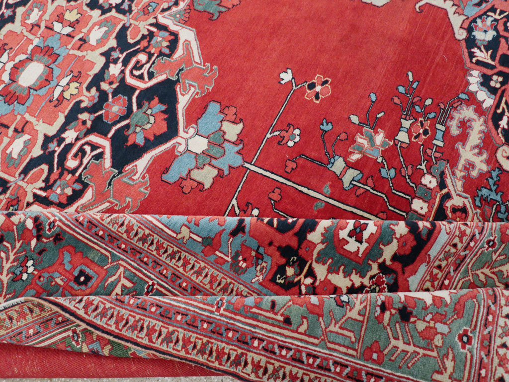 Antique Persian Serapi Room Size Carpet, No.30912 - Gsblank
