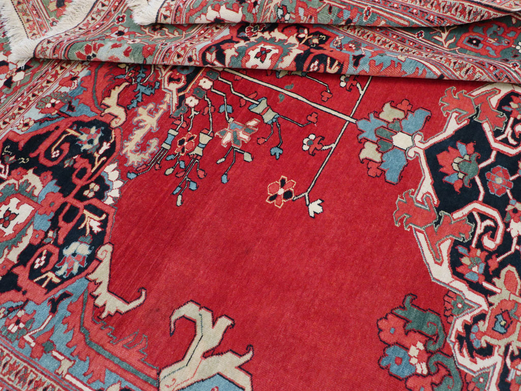 Antique Persian Serapi Room Size Carpet, No.30912 - Gsblank
