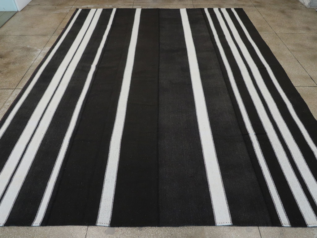 Modern Turkish Flatweave Kilim Large Room Size Carpet, No.30915 - Gsblank