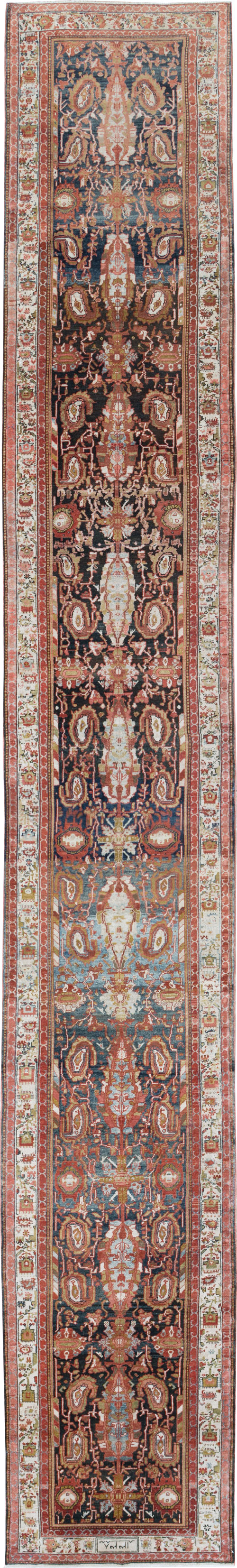 Vintage Persian Malayer Runner, No.30923 - Gsblank