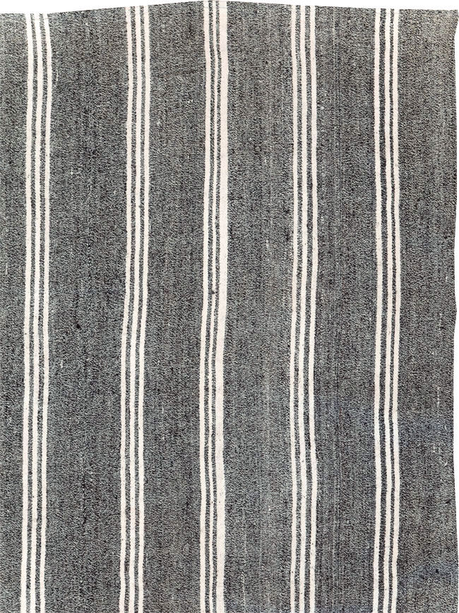 Vintage Turkish Flatweave Kilim Small Room Size Carpet, No.30925 - Gsblank
