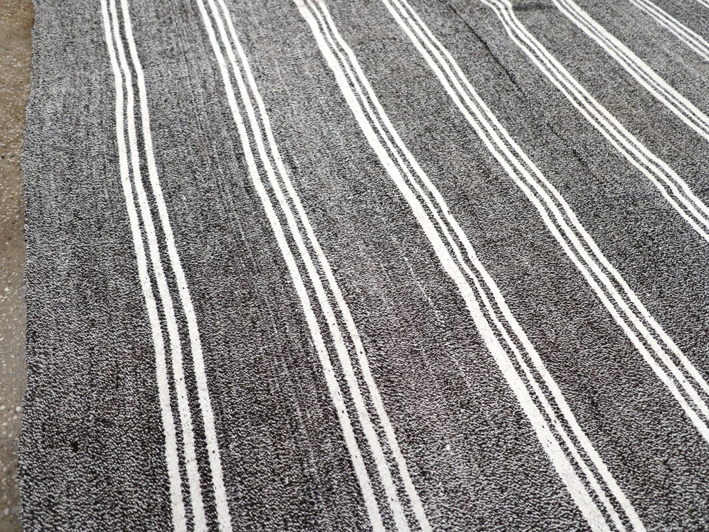 Vintage Turkish Flatweave Kilim Small Room Size Carpet, No.30925 - Gsblank