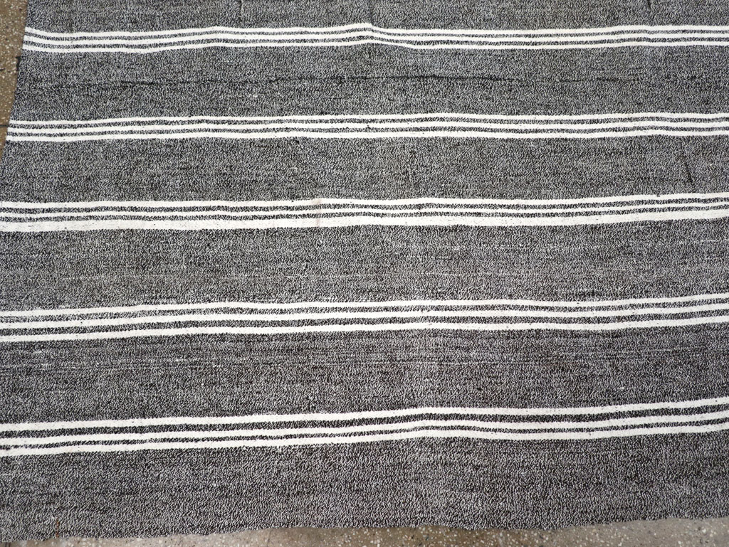 Vintage Turkish Flatweave Kilim Small Room Size Carpet, No.30925 - Gsblank