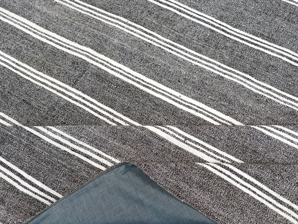 Vintage Turkish Flatweave Kilim Small Room Size Carpet, No.30925 - Gsblank