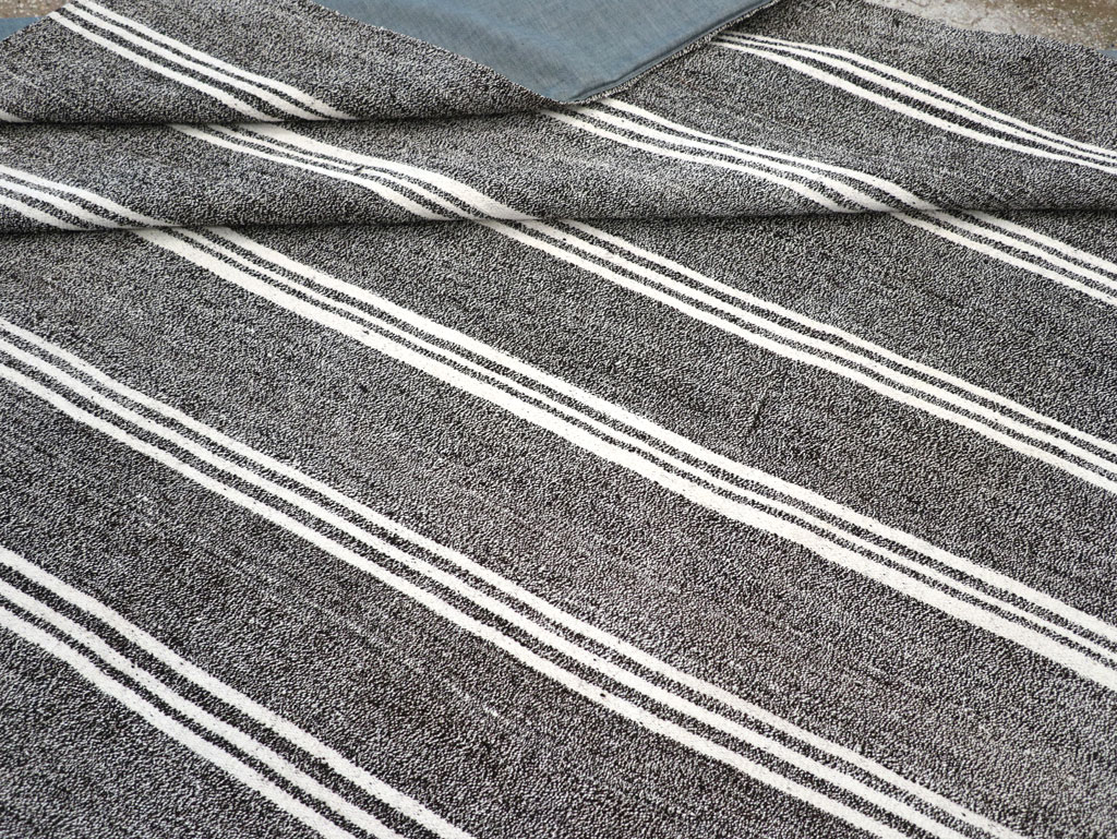 Vintage Turkish Flatweave Kilim Small Room Size Carpet, No.30925 - Gsblank