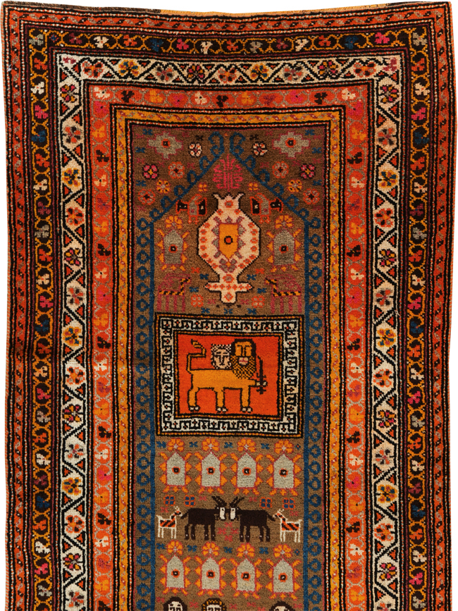 Vintage Anatolian Pictorial Rug, No.30928 - Gsblank