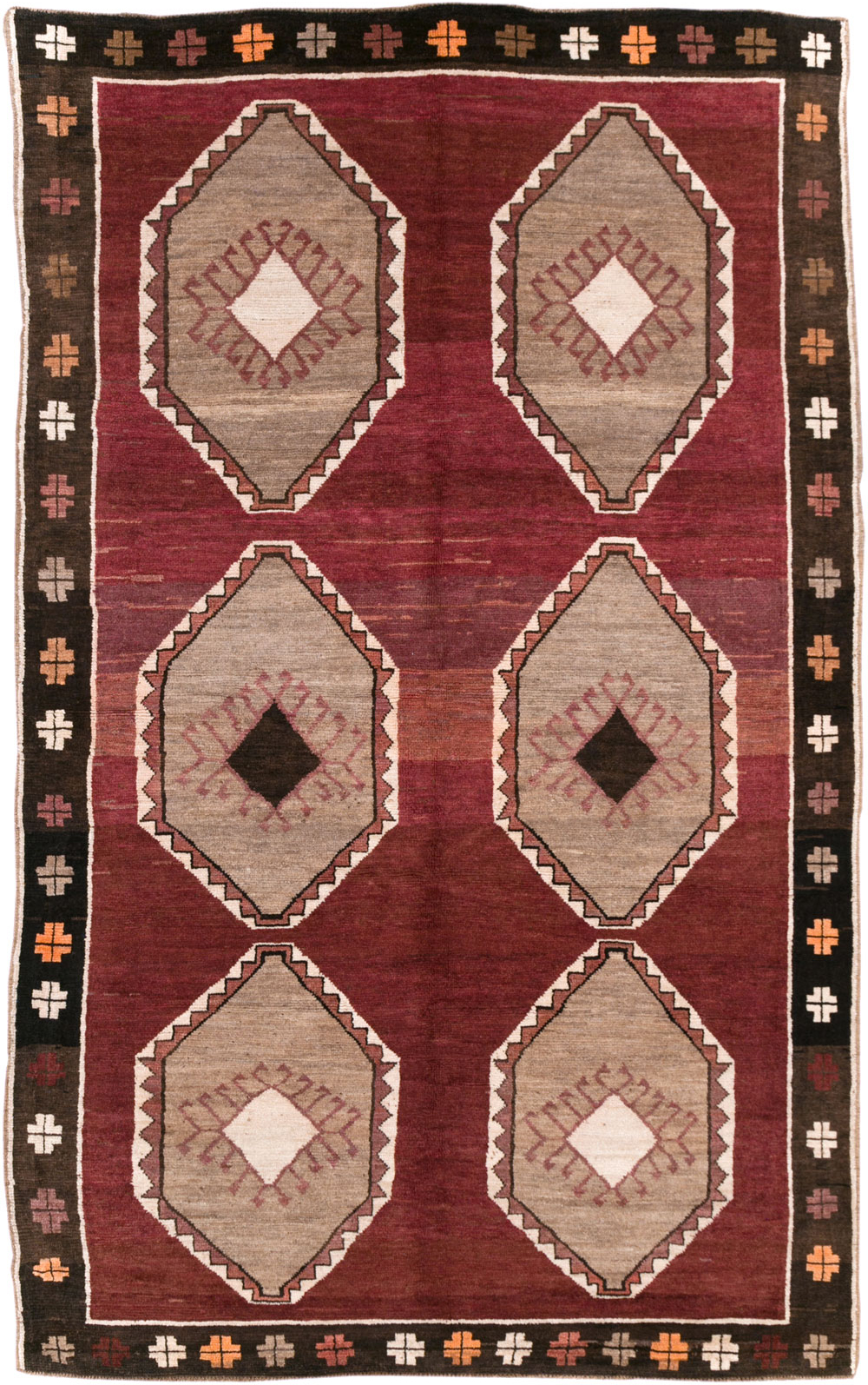 Vintage Turkish Anatolian Accent Carpet, No.30937 - Gsblank