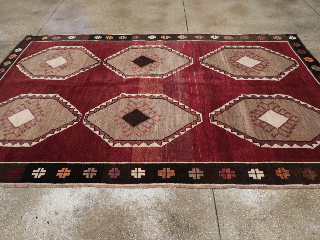 Vintage Turkish Anatolian Accent Carpet, No.30937 - Gsblank