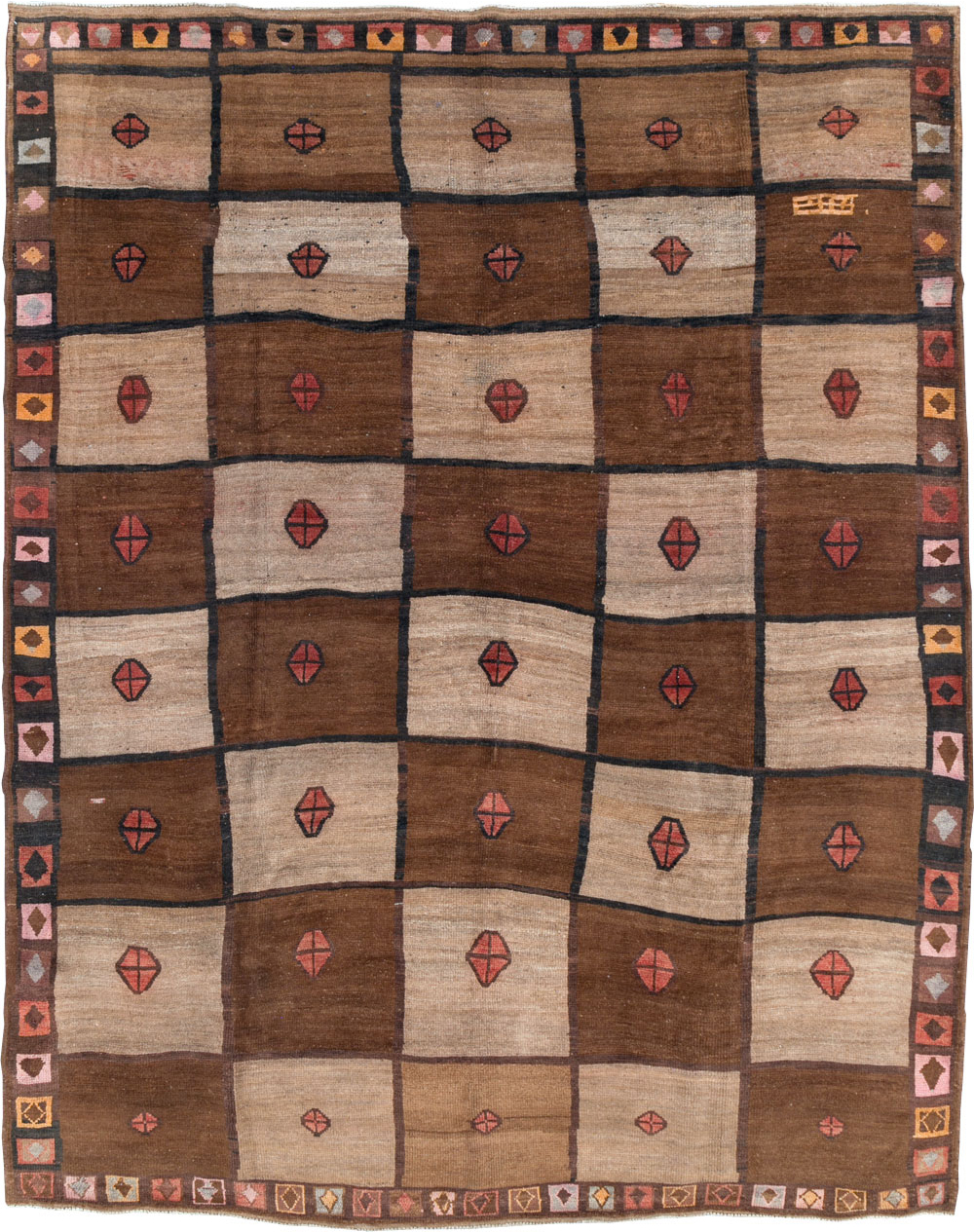 Vintage Turkish Anatolian Tribal Room Size Carpet, No.30938 - Gsblank