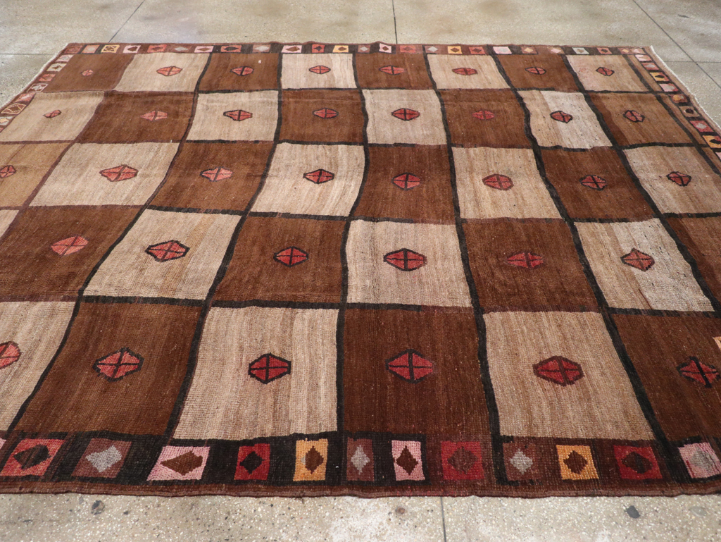 Vintage Turkish Anatolian Tribal Room Size Carpet, No.30938 - Gsblank