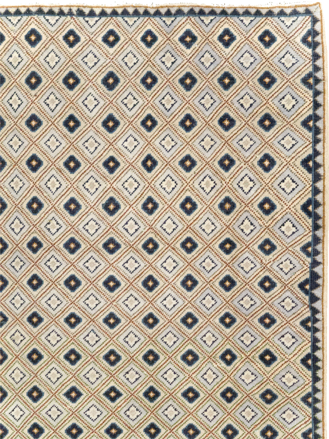 Vintage Persian Kashan Accent Rug (Pair: 1 of 2), No.30945 - Gsblank