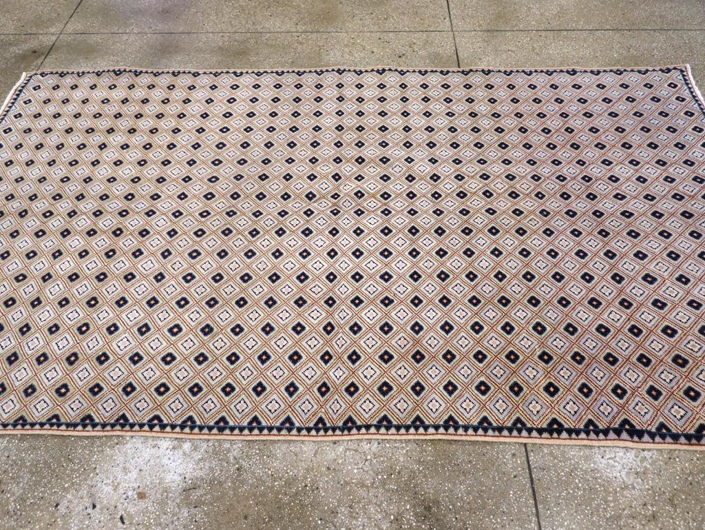 Vintage Persian Kashan Accent Rug (Pair: 1 of 2), No.30945 - Gsblank