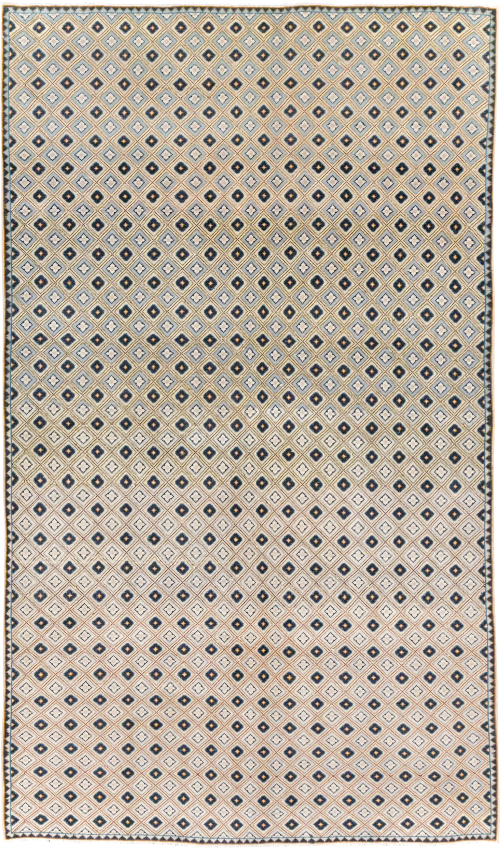 Vintage Persian Kashan Accent Rug (Pair: 2 of 2), No.30946 - Gsblank