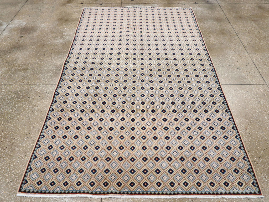 Vintage Persian Kashan Accent Rug (Pair: 2 of 2), No.30946 - Gsblank