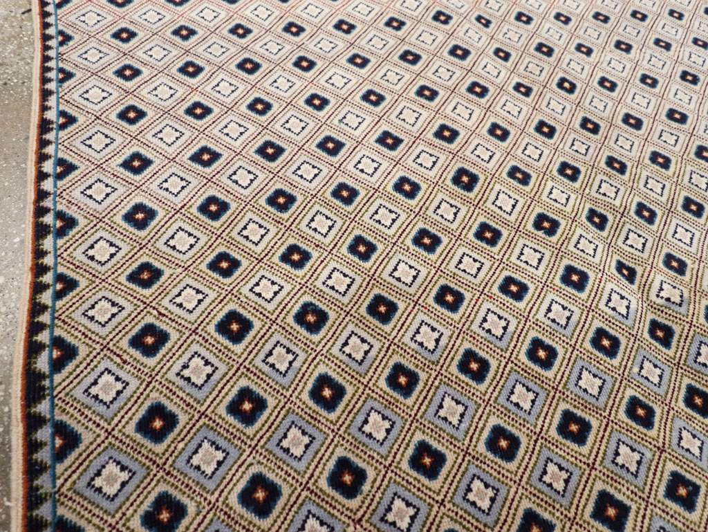 Vintage Persian Kashan Accent Rug (Pair: 2 of 2), No.30946 - Gsblank