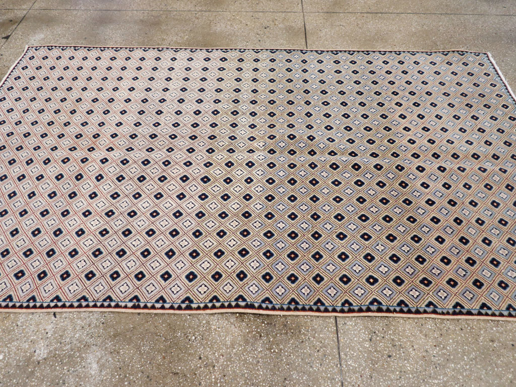 Vintage Persian Kashan Accent Rug (Pair: 2 of 2), No.30946 - Gsblank