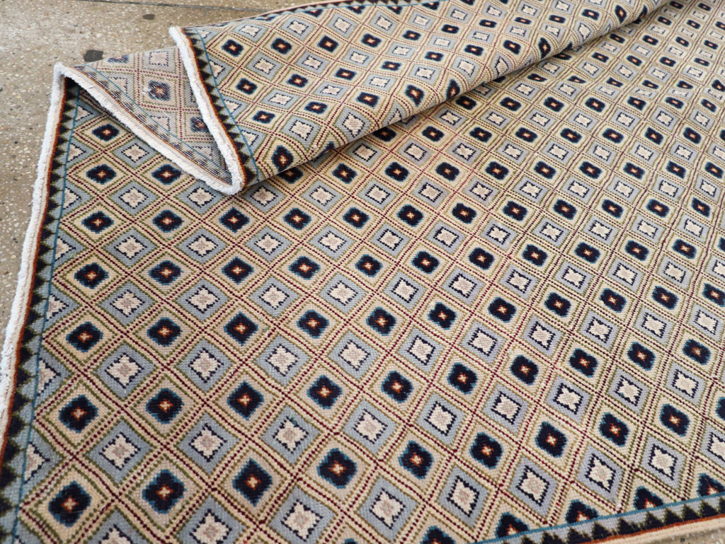 Vintage Persian Kashan Accent Rug (Pair: 2 of 2), No.30946 - Gsblank