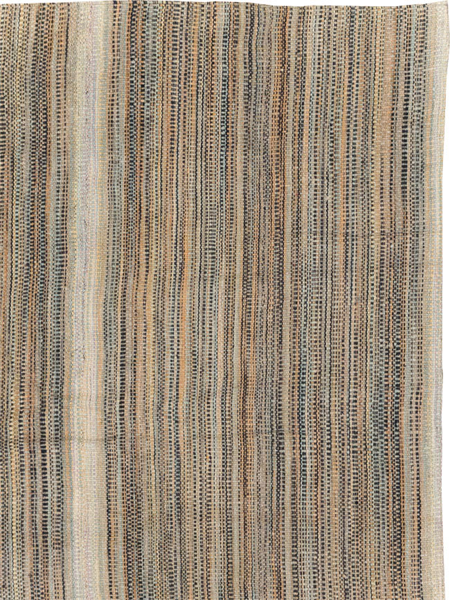 Modern Turkish Flatweave Room Size Carpet, No.30947 - Gsblank