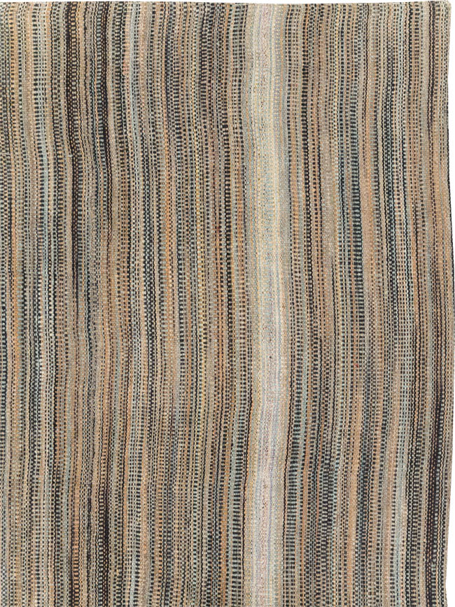 Modern Turkish Flatweave Room Size Carpet, No.30947 - Gsblank