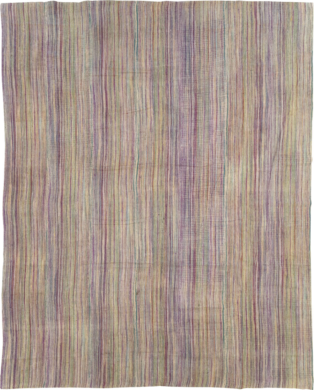 Modern Turkish Flatweave Room Size Carpet, No.30948 - Gsblank