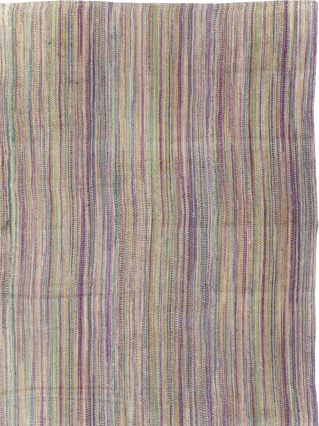 Modern Turkish Flatweave Room Size Carpet, No.30948 - Gsblank