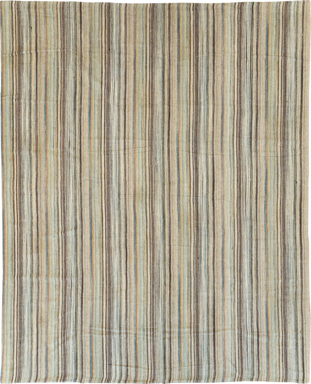 Modern Turkish Flatweave Room Size Carpet, No.30950 - Gsblank