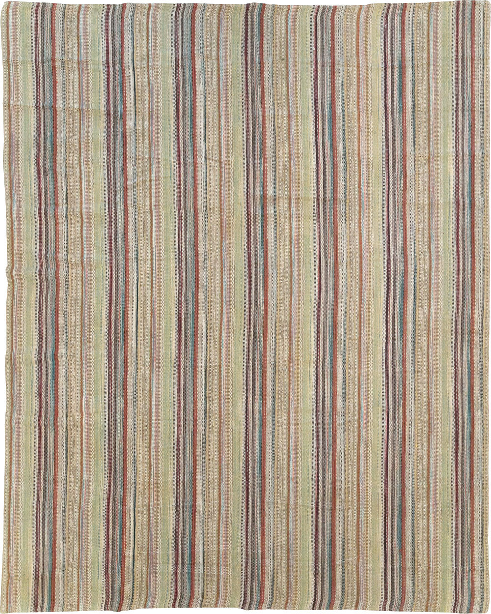 Modern Turkish Flatweave Room Size Carpet, No.30951 - Gsblank