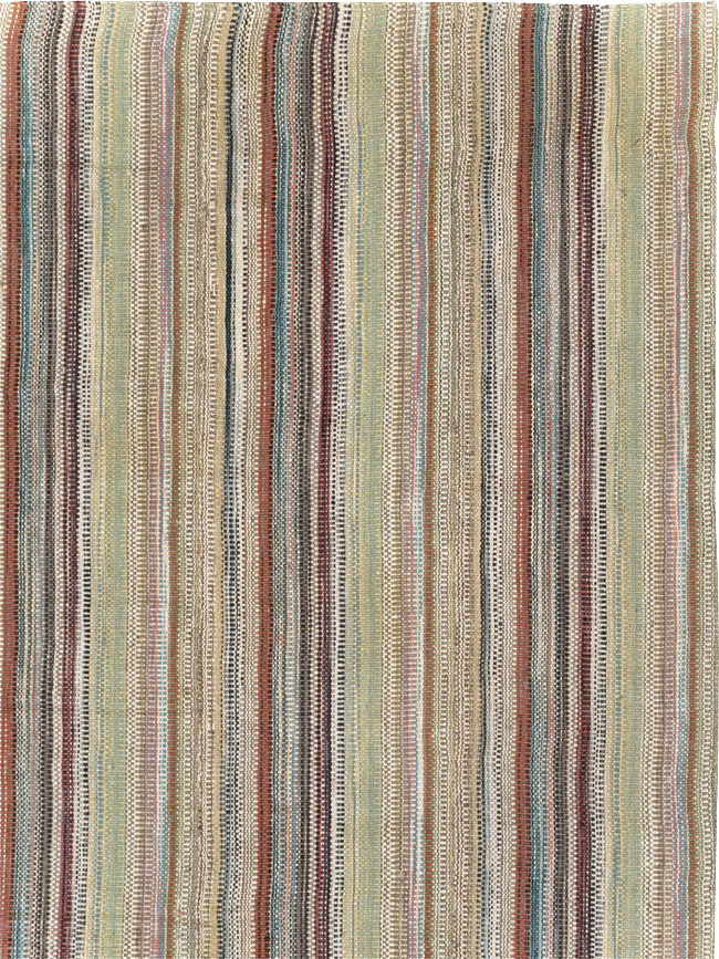Modern Turkish Flatweave Room Size Carpet, No.30951 - Gsblank