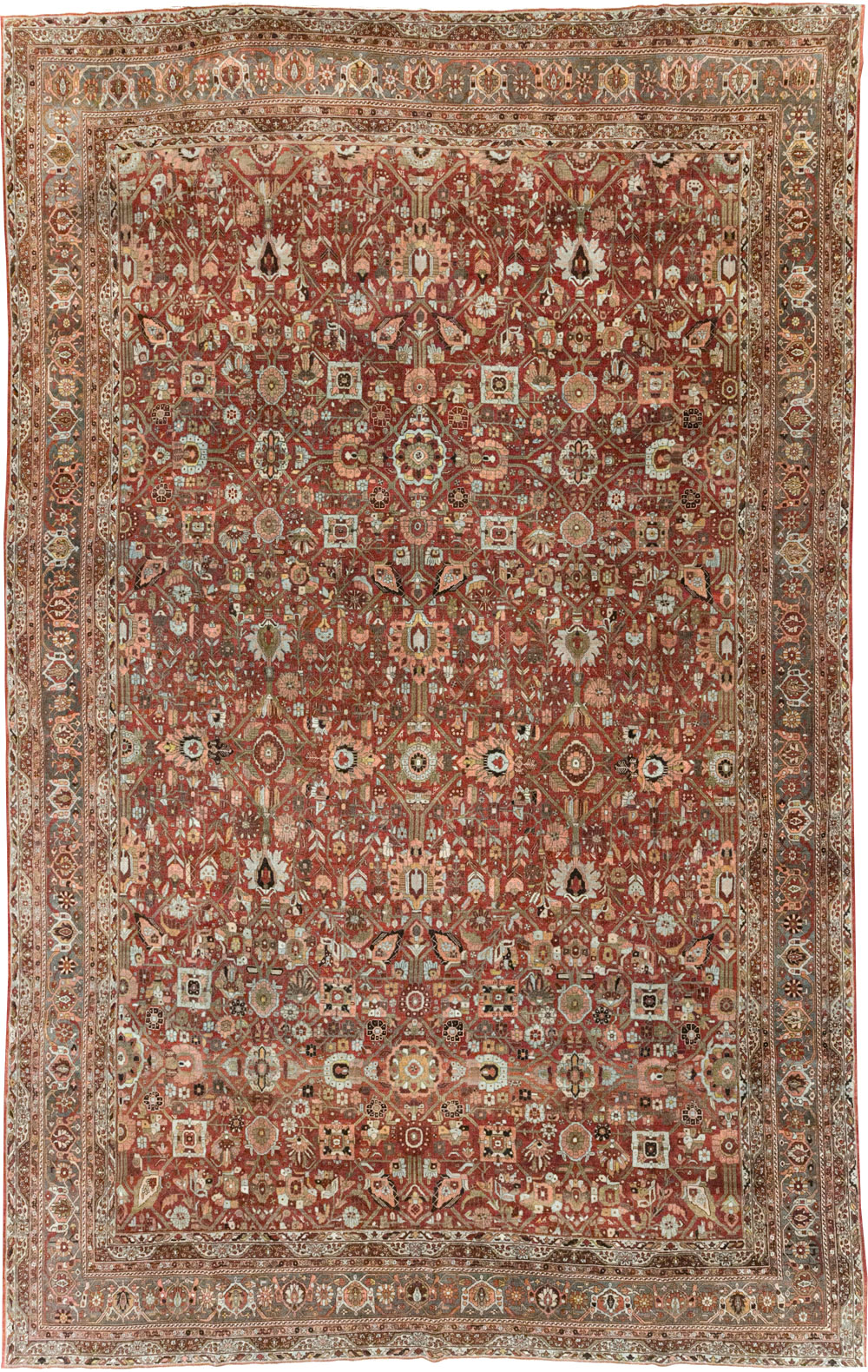 Antique Persian Bidjar Large Carpet, No.30953 - Gsblank