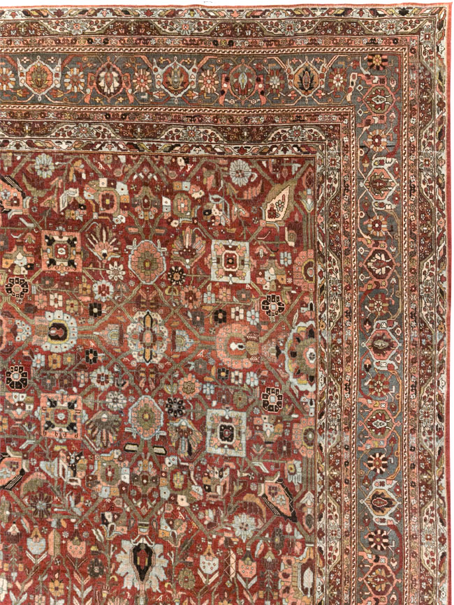 Antique Persian Bidjar Large Carpet, No.30953 - Gsblank