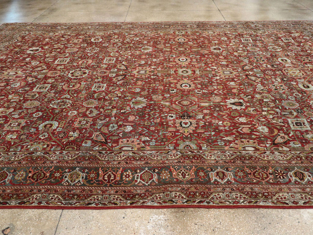 Antique Persian Bidjar Large Carpet, No.30953 - Gsblank