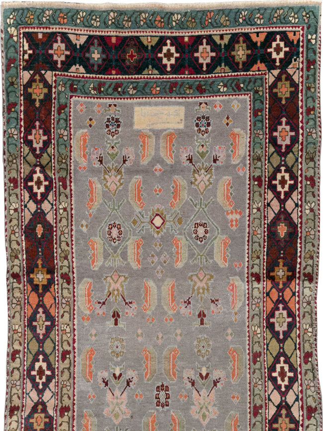 Antique Caucasian Karabagh Wide Gallery Runner, No.30954 - Gsblank