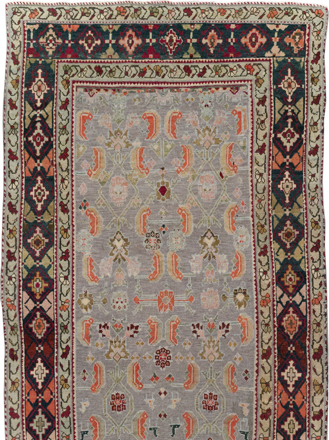 Antique Caucasian Karabagh Wide Gallery Runner, No.30954 - Gsblank