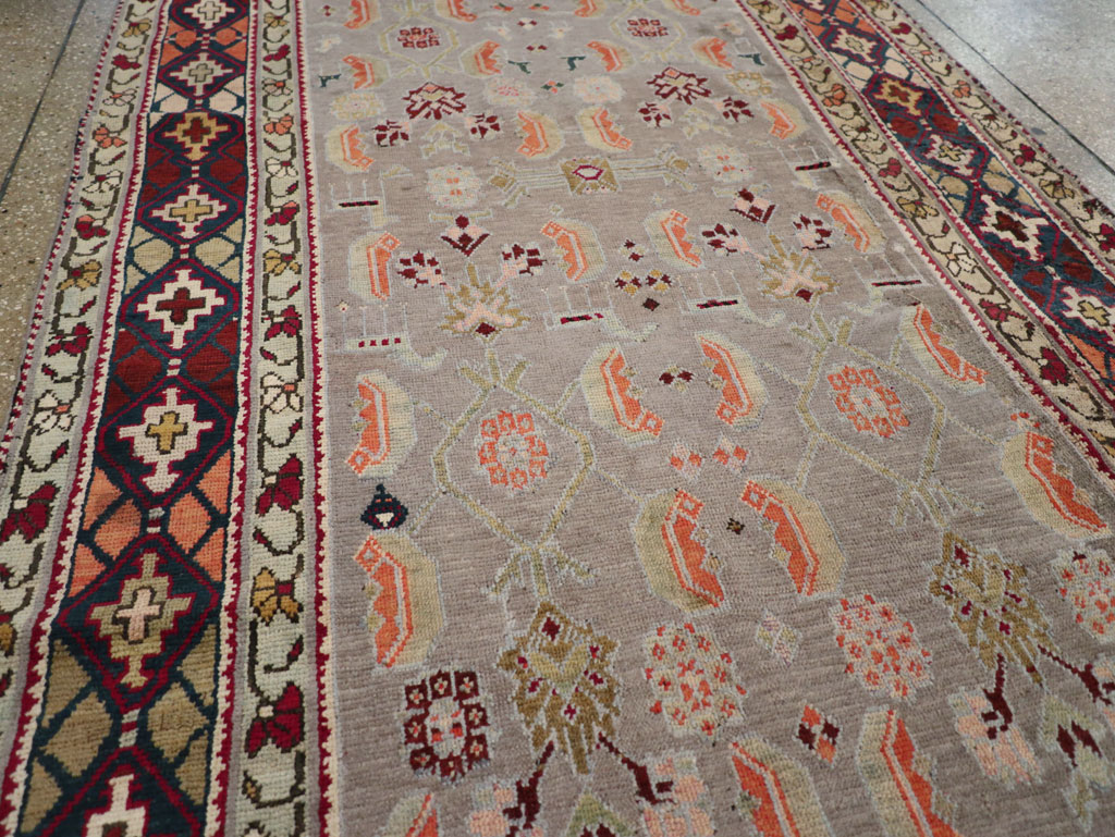 Antique Caucasian Karabagh Wide Gallery Runner, No.30954 - Gsblank