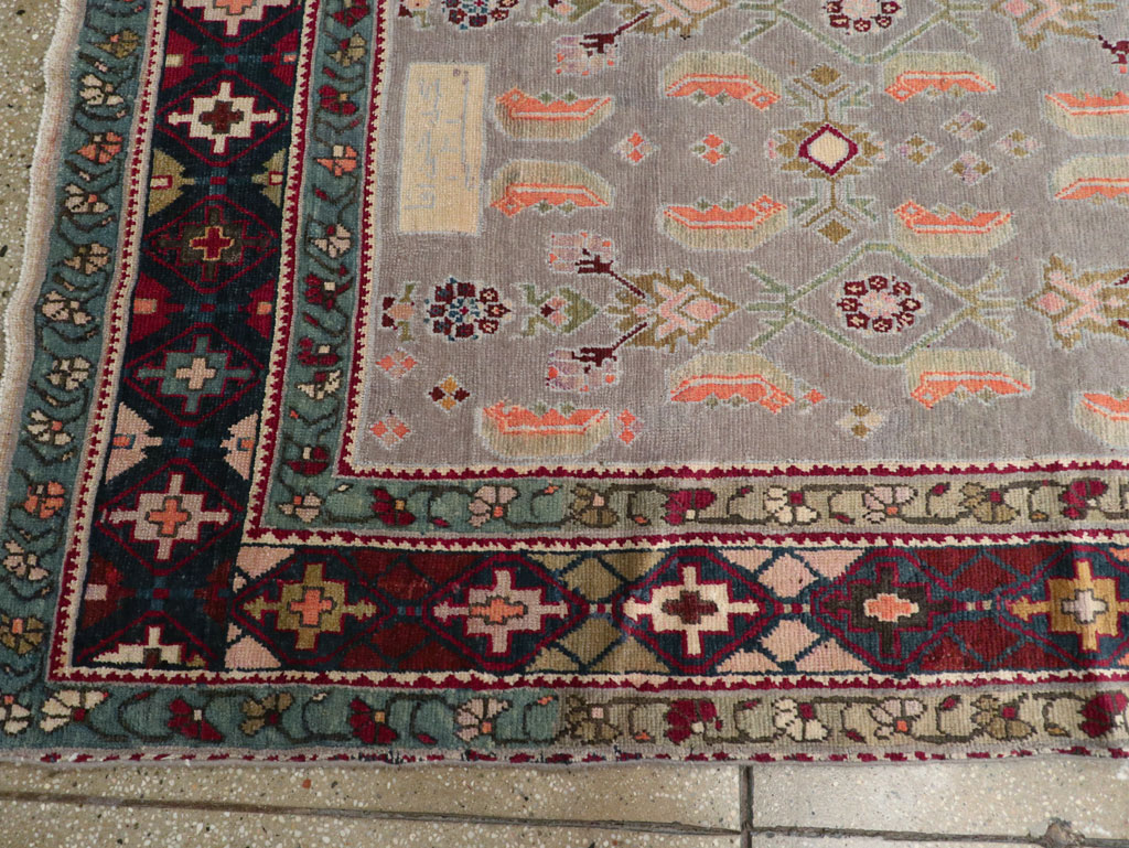 Antique Caucasian Karabagh Wide Gallery Runner, No.30954 - Gsblank