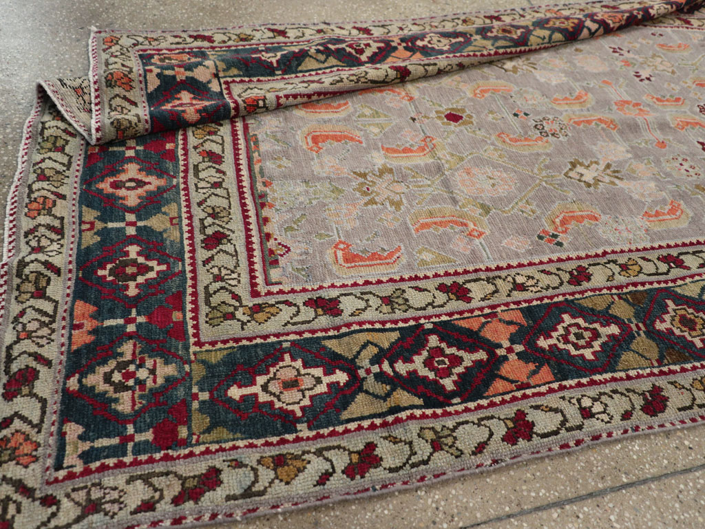 Antique Caucasian Karabagh Wide Gallery Runner, No.30954 - Gsblank